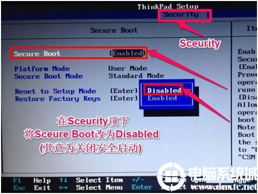 关闭安全启动 关闭安全启动